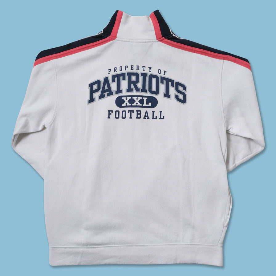 Vintage Reebok New England Patriots Sweat Jacket Medium