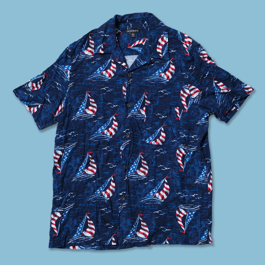 Vintage USA Sailing Boat Shirt Medium