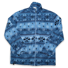 Vintage Pattern Fleece Jacket XLarge - Double Double Vintage