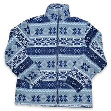 Vintage Pattern Fleece Jacket Large / XLarge - Double Double Vintage
