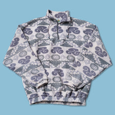 Vintage Pattern Q-Zip Fleece XLarge
