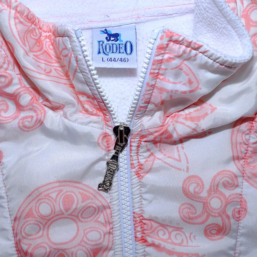 Vintage Pattern Q-Zip Fleece XLarge - Double Double Vintage