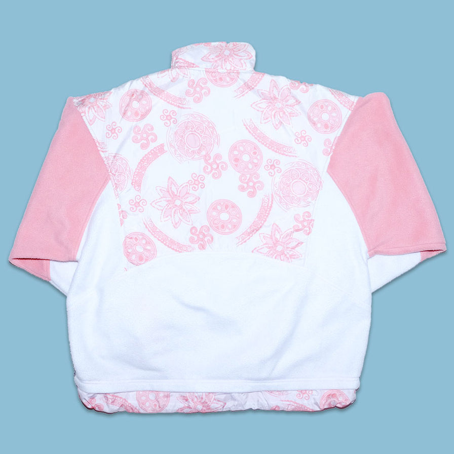 Vintage Pattern Q-Zip Fleece XLarge - Double Double Vintage