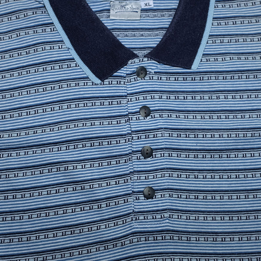 Vintage Pattern Polo XLarge - Double Double Vintage