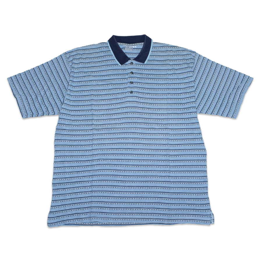 Vintage Pattern Polo XLarge - Double Double Vintage