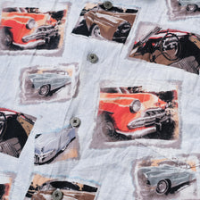 Vintage Car Pattern Shirt XLarge