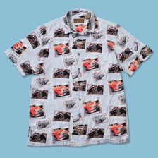 Vintage Car Pattern Shirt XLarge