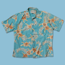 Vintage Floral Pattern Shirt Large