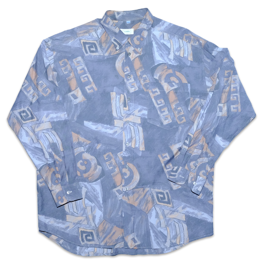 Vintage Pattern Shirt XLarge - Double Double Vintage