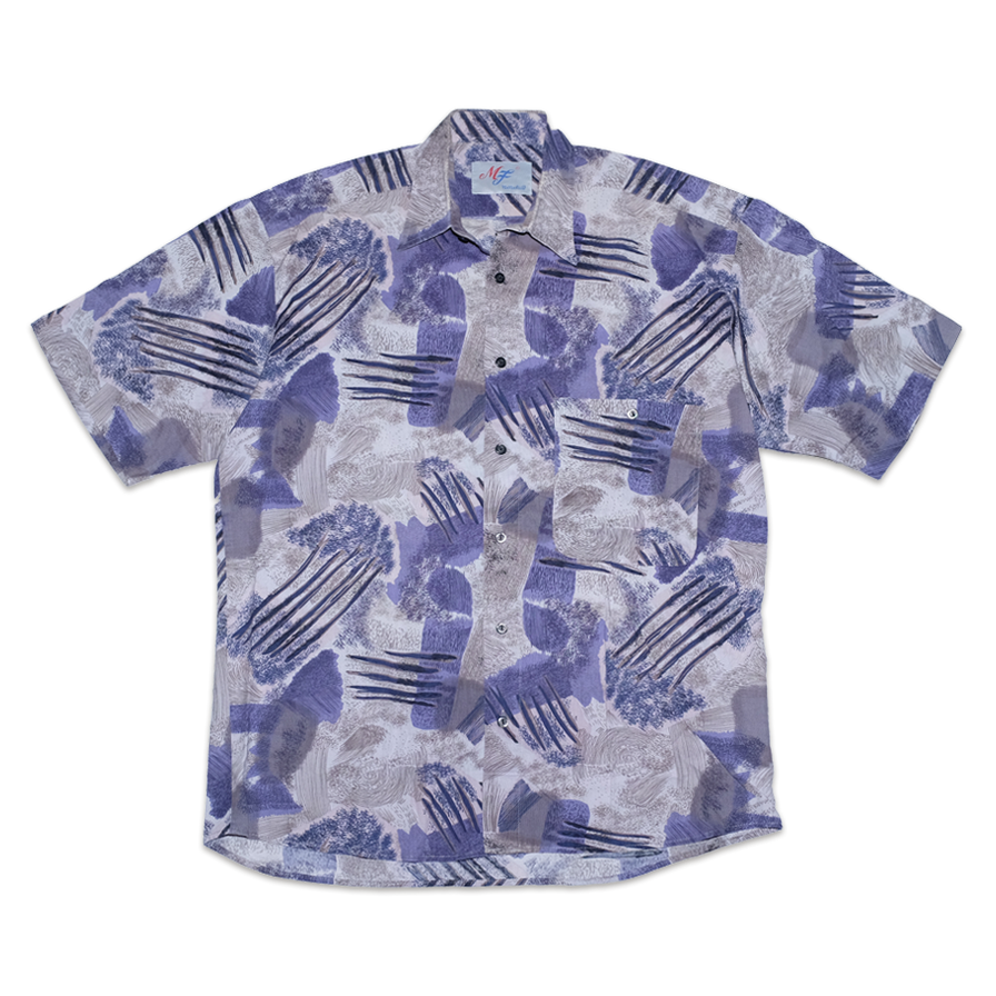 Vintage Pattern Shirt Large - Double Double Vintage