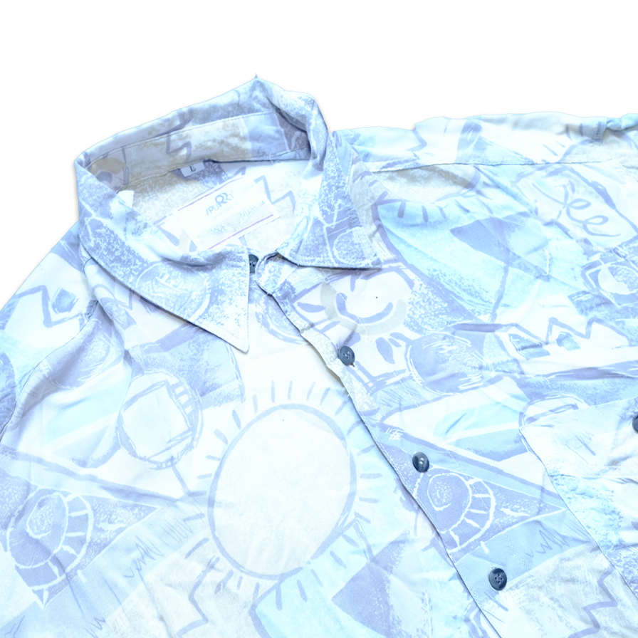 Vintage Pattern Shirt XLarge - Double Double Vintage