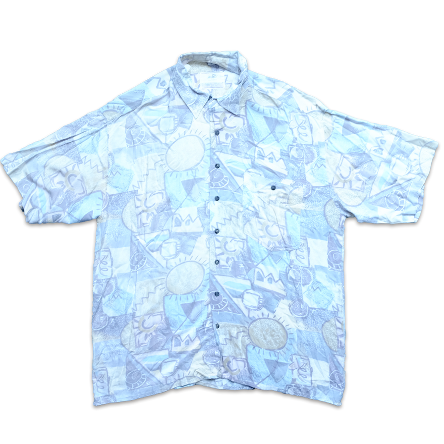 Vintage Pattern Shirt XLarge - Double Double Vintage