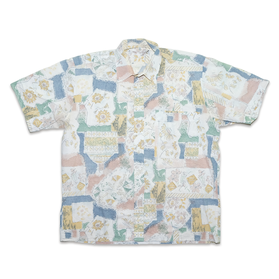 Vintage Pattern Shirt Medium / Large - Double Double Vintage