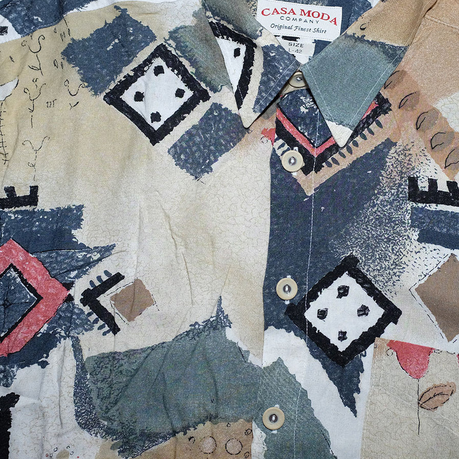 Vintage Pattern Shirt XLarge - Double Double Vintage