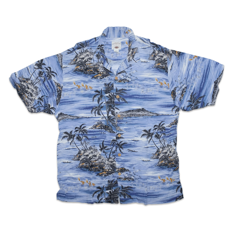 Vintage Ocean Shirt Large - Double Double Vintage