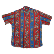 Vintage Pattern Silk Shirt XLarge - Double Double Vintage