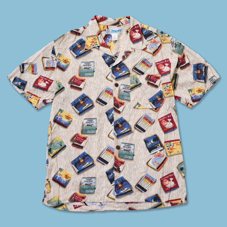 Vintage Matches Pattern Shirt Medium / Large