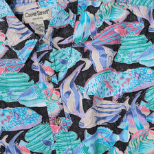 Vintage Fish Pattern Shirt XLarge