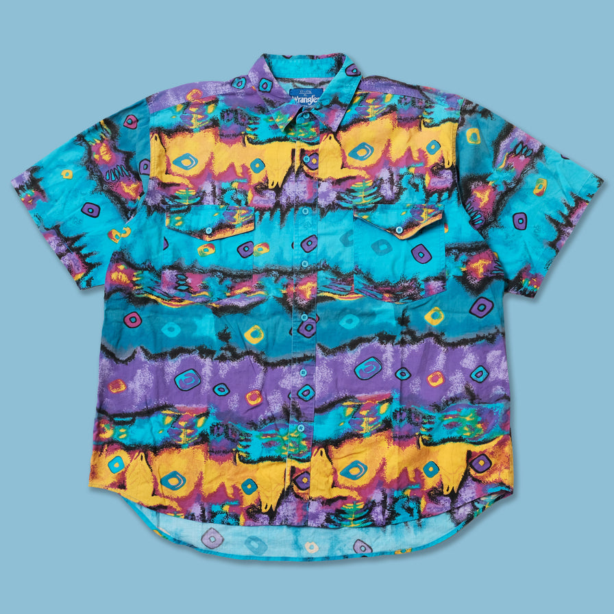 Vintage Wrangler Pattern Shirt XLarge