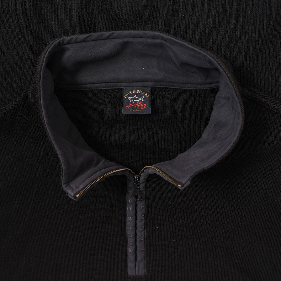 Vintage Paul Shark Q-Zip Sweater XLarge