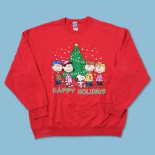 Vintage Peanuts Happy Holidays Sweater XLarge