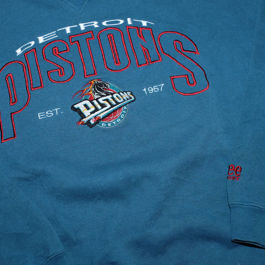 Vintage Detroit Pistons Sweater Medium - Double Double Vintage