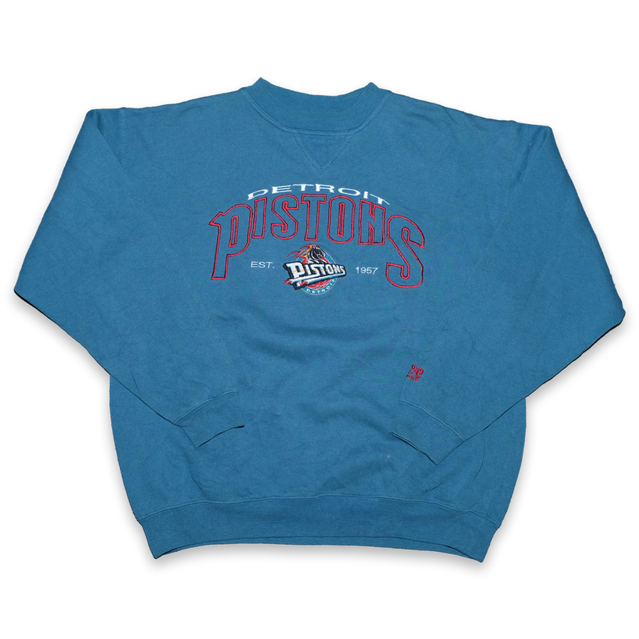 Vintage Detroit Pistons Sweater Medium - Double Double Vintage