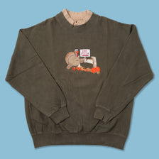 Vintage Eat Pizza Sweater Medium