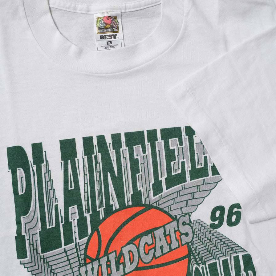 Vintage 1996 Plainfield Wildcats T-Shirt Large / XLarge