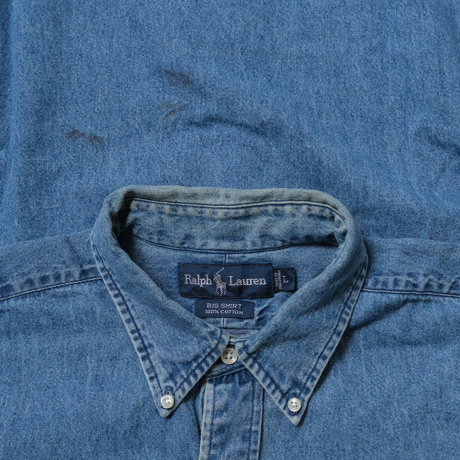Vintage Polo Ralph Lauren Denim Shirt XLarge