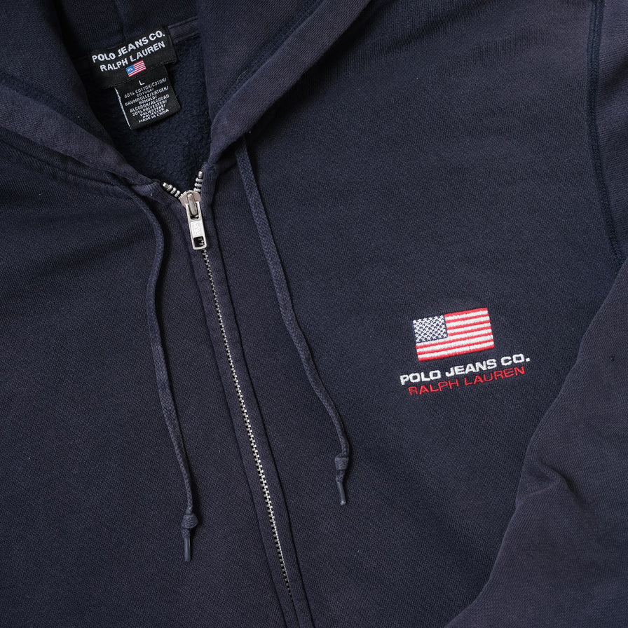 Vintage Polo Ralph Lauren Zip Hoody Large