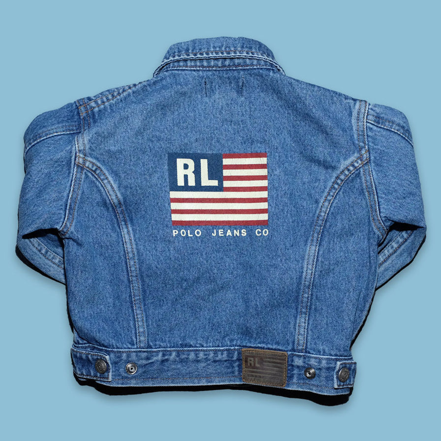 Vintage Polo Jeans Denim Jacket Kids XXS - Double Double Vintage