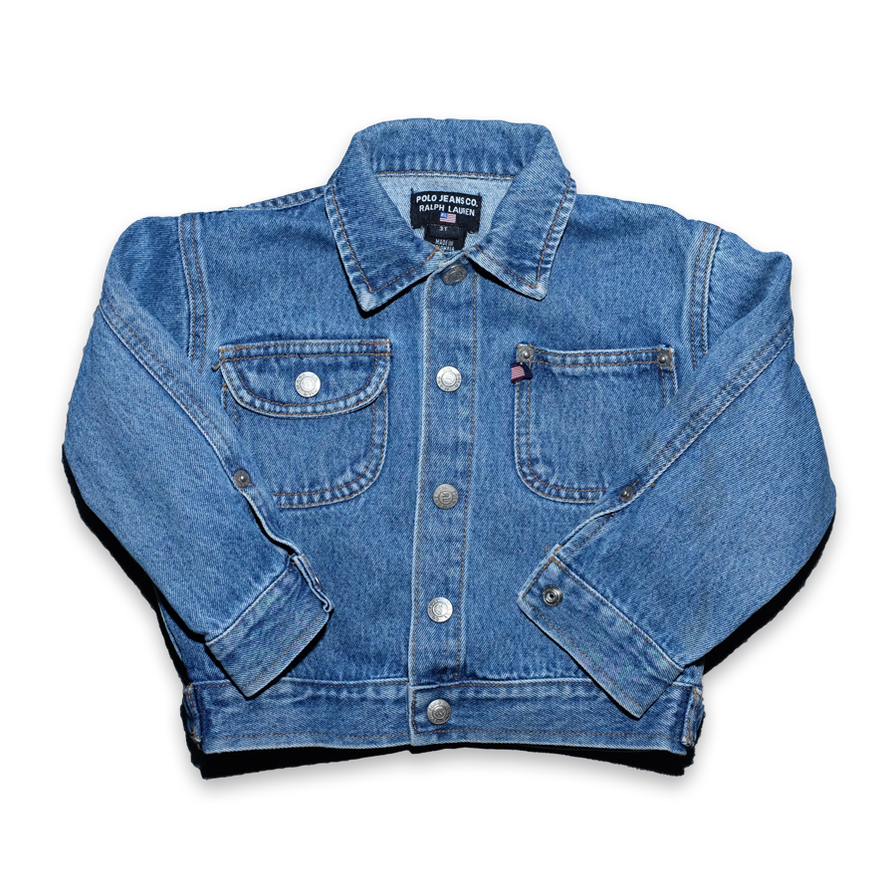 Vintage Polo Jeans Denim Jacket Kids XXS - Double Double Vintage