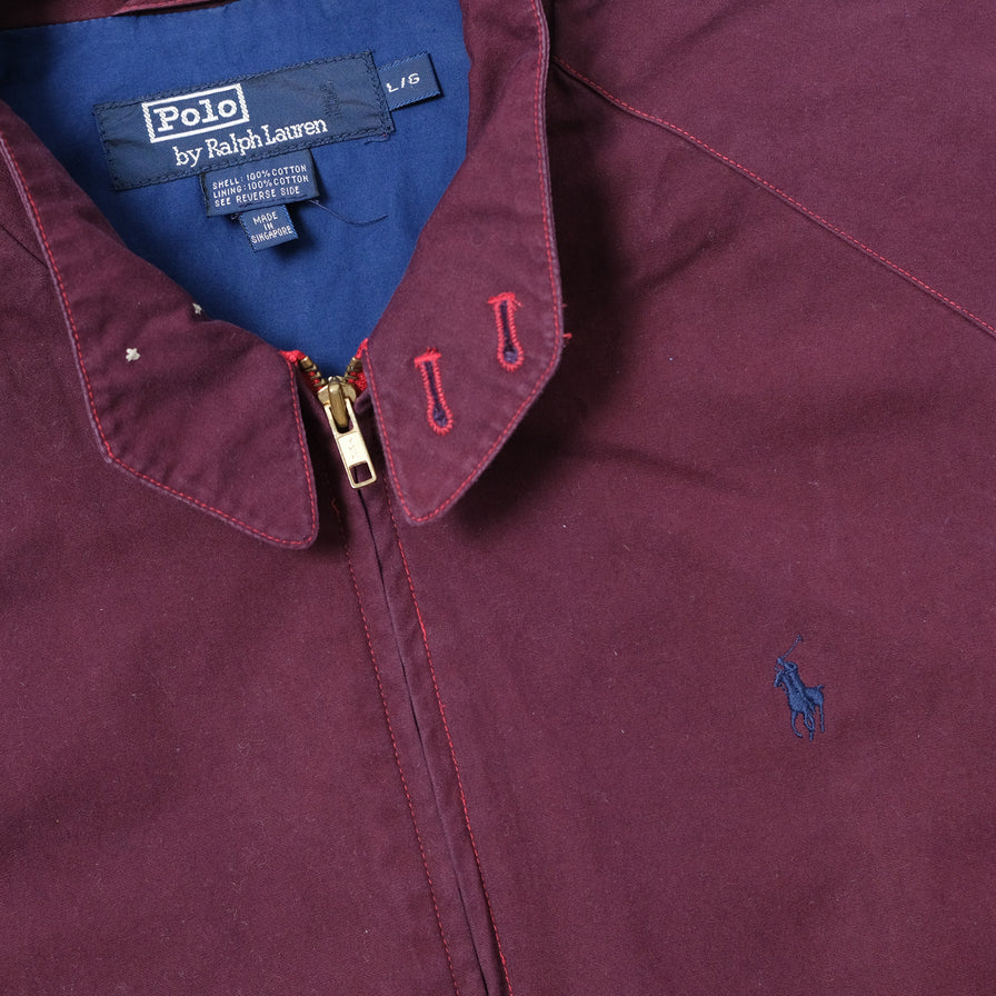 Ralph lauren burgundy jacket top