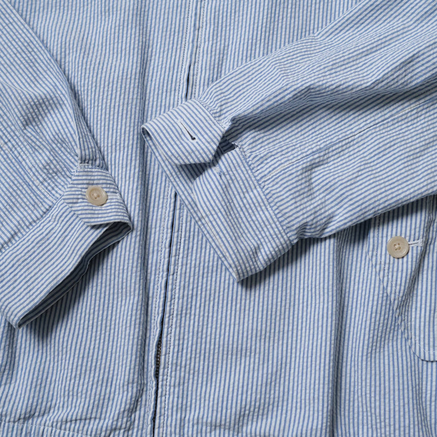 Vintage Polo Ralph Lauren Seersucker Harrington Jacket Large / XLarge