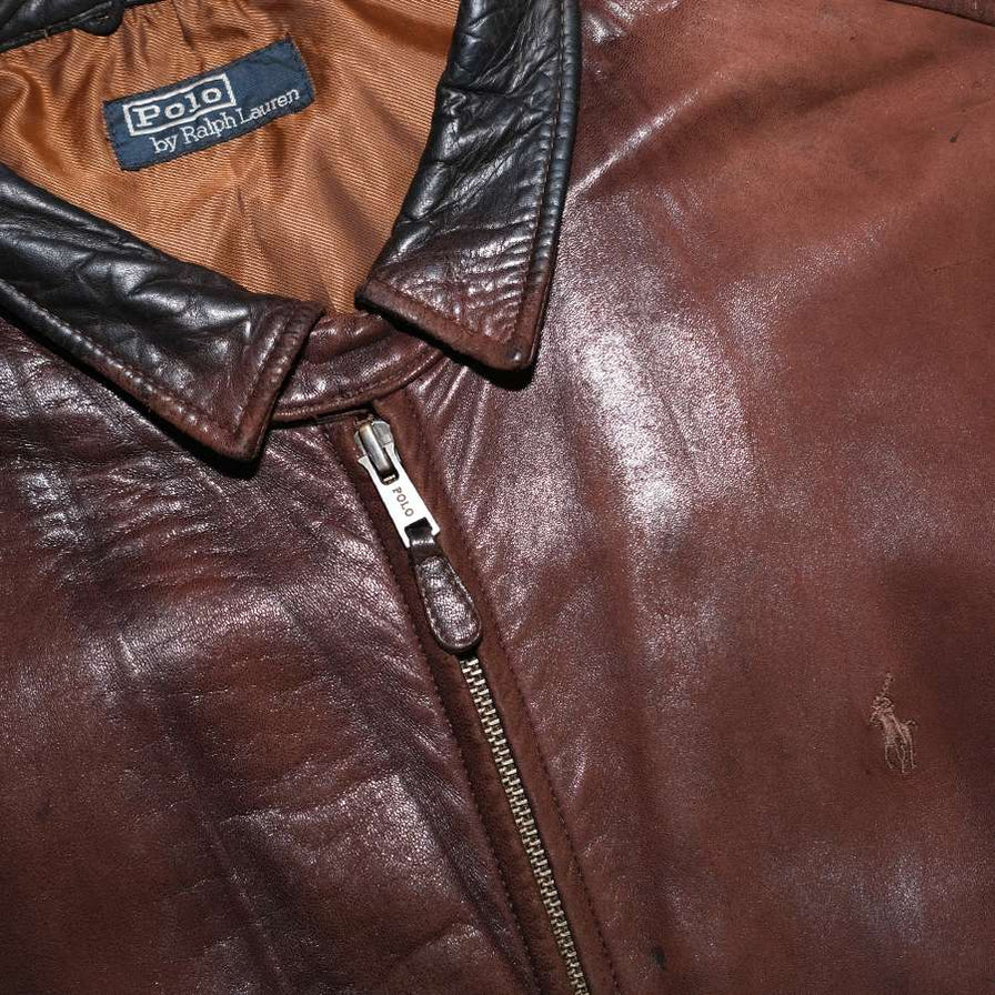 Vintage Polo Ralph Lauren Leather Jacket XLarge