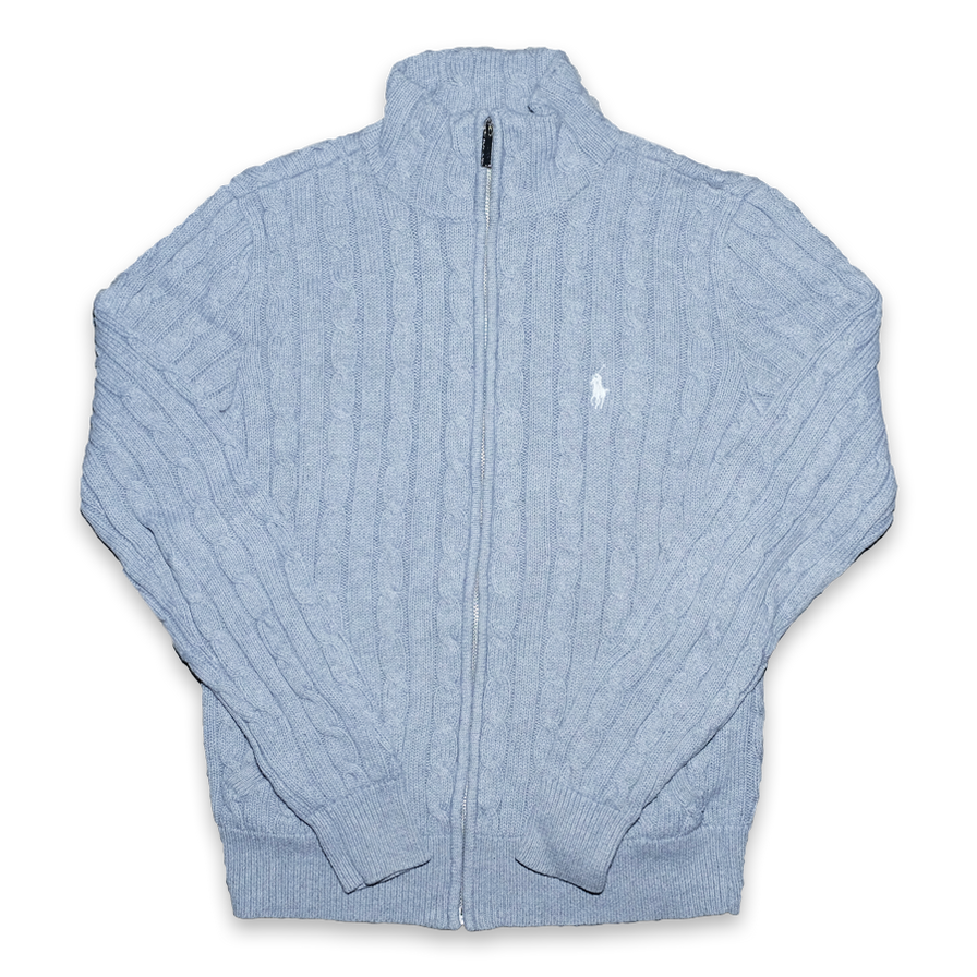 Vintage Polo Ralph Lauren Women's Zip Sweater Medium