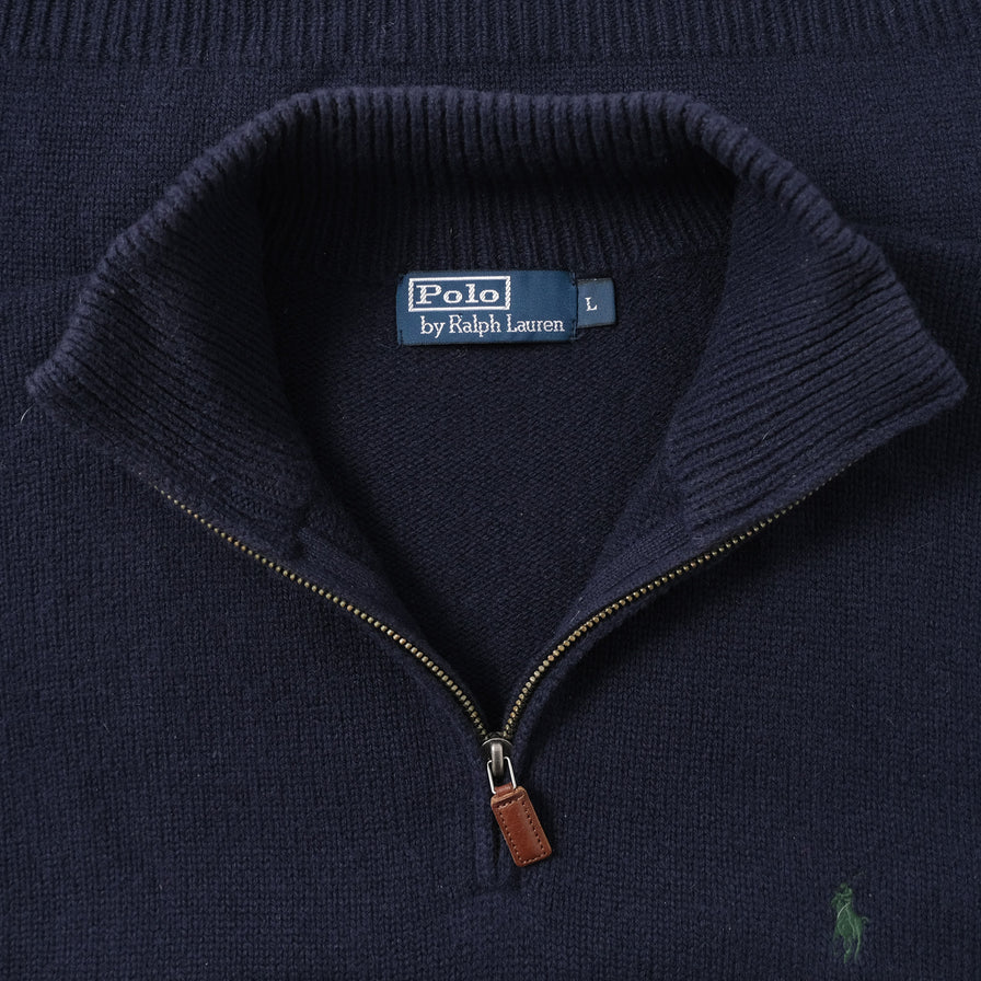 Vintage Polo Ralph Lauren Q-Zip Sweater Large