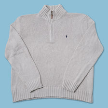 Vintage Polo Ralph Lauren Q-Zip Knit Sweater XLarge