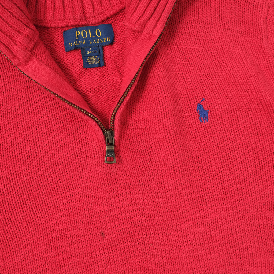 Vintage Polo Ralph Lauren Women's Q-Zip Sweater Small