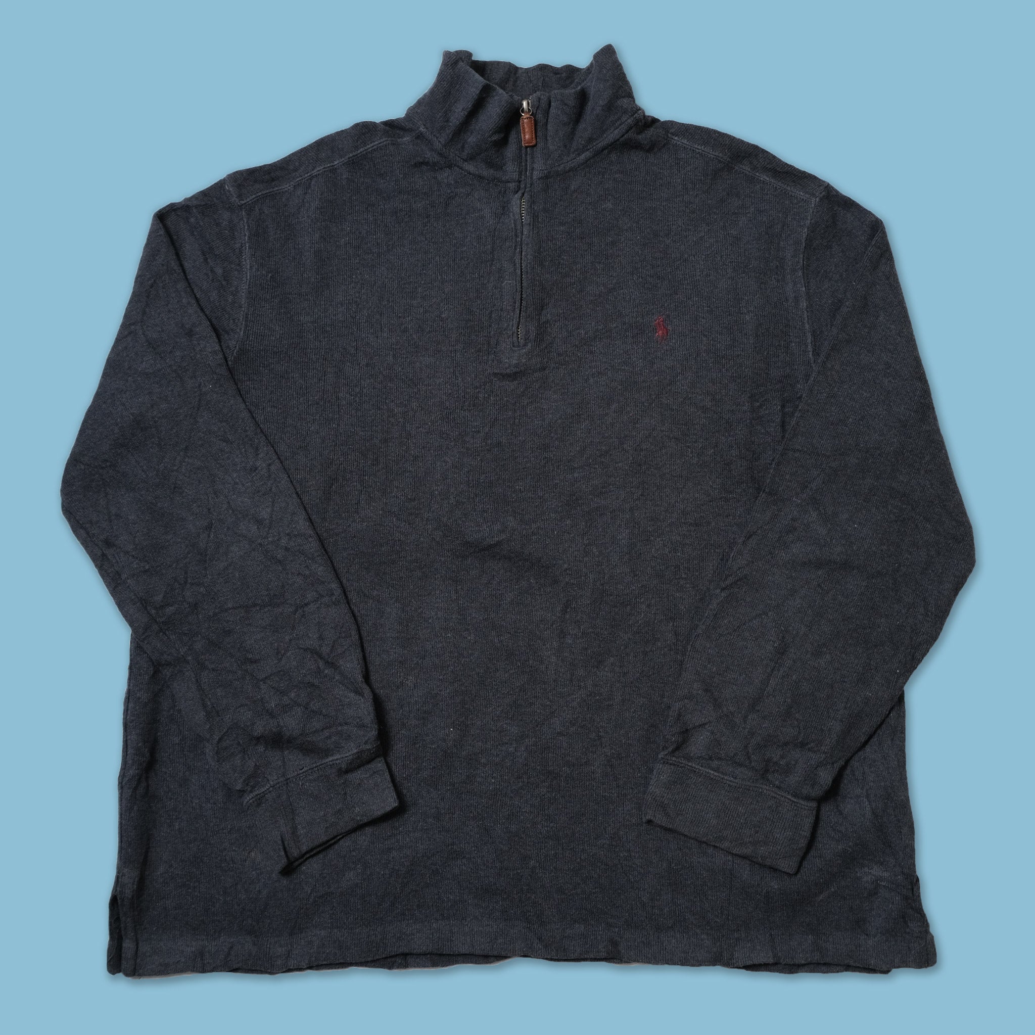 POLO RALPH LAUREN VINTAGE ウールニット グレー系 L ポロラルフローレン ポニー無し ウール アルパカ コットン