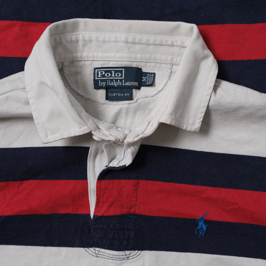 White and red ralph lauren shirt on sale