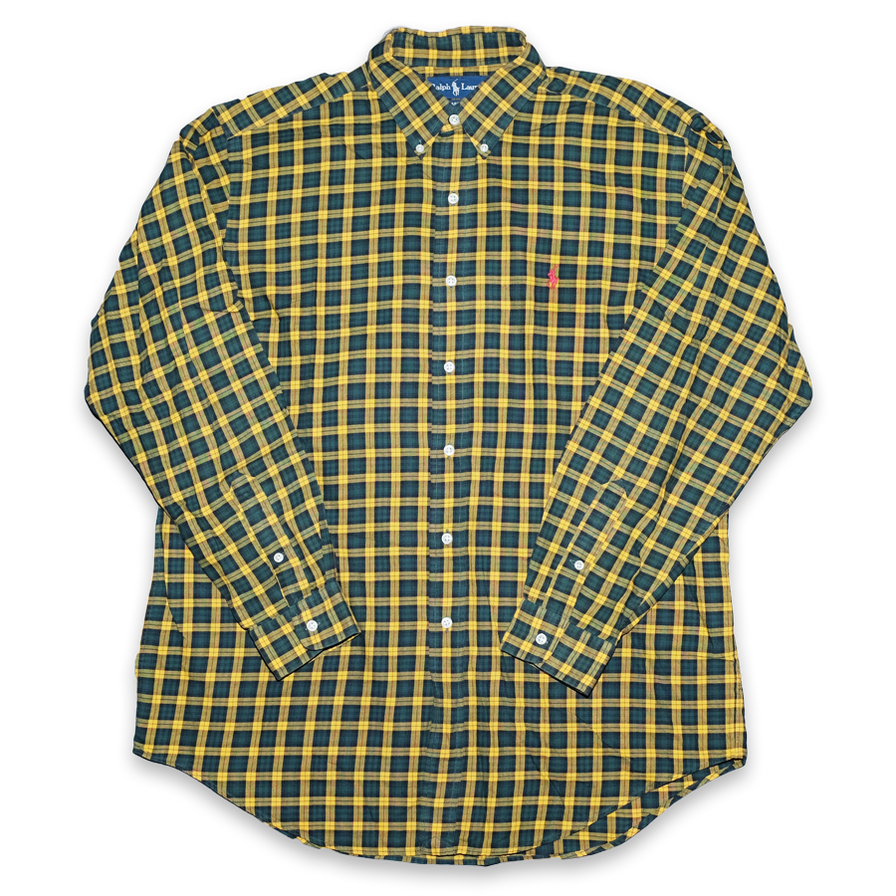 Vintage Polo Ralph Lauren Light Flannell Shirt Large / XLarge