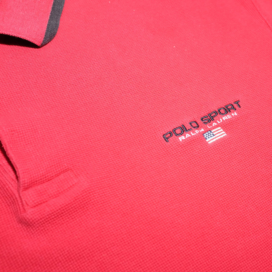 Vintage Polo Sport Long Polo Large - Double Double Vintage