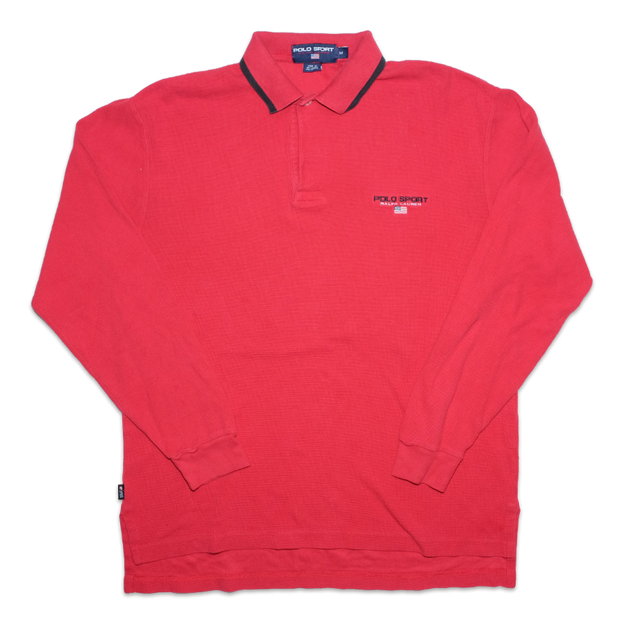 Vintage Polo Sport Long Polo Large - Double Double Vintage