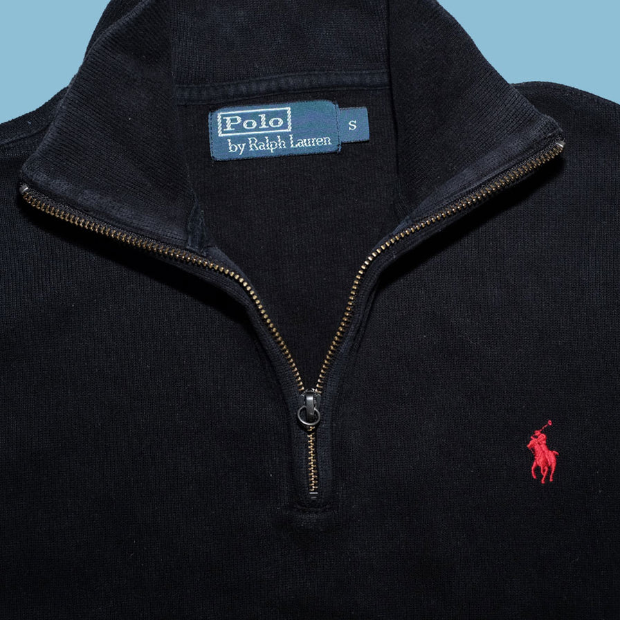 Vintage Polo Ralph Lauren Q-Zip Sweater Small - Double Double Vintage