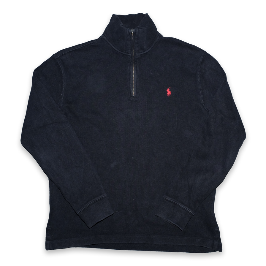 Vintage Polo Ralph Lauren Q-Zip Sweater Small - Double Double Vintage