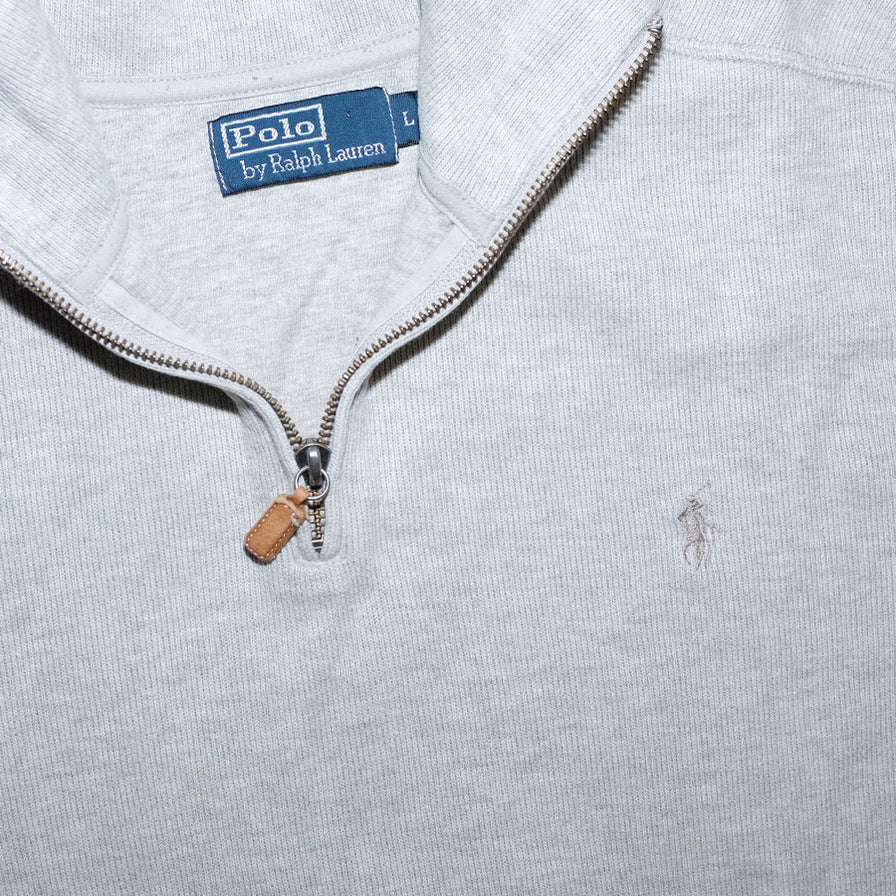 Vintage Polo Ralph Lauren Q-Zip Sweater Large - Double Double Vintage