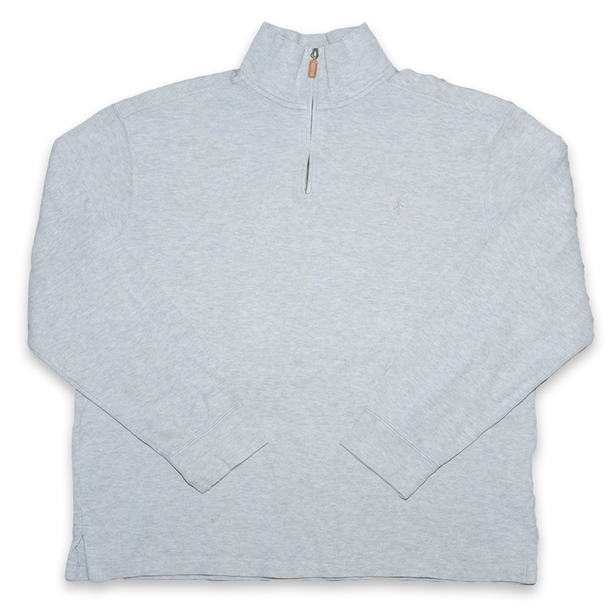 Vintage Polo Ralph Lauren Q-Zip Sweater Large - Double Double Vintage