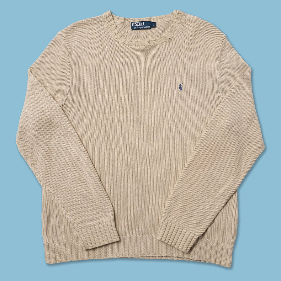 Vintage Polo Ralph Lauren Knit Sweater Large Double Double Vintage